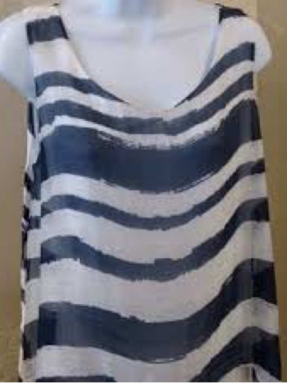 Tempo Paris Black and White Striped Silk-Camisole